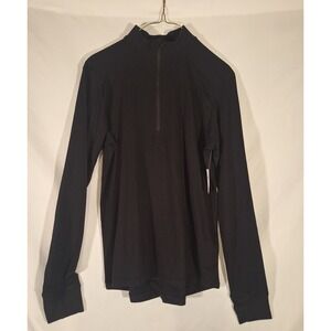 Old Navy ACTIVE Women's XS Black 1/4 Zip Long Sleeve 4 Way Stretch Blackjack‎ XS